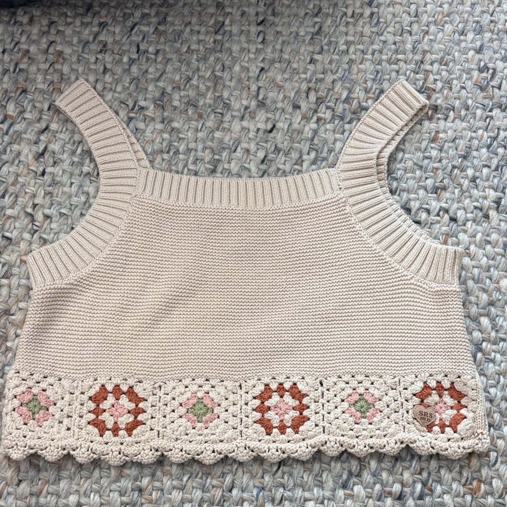 Souris Chic Knit Crop Tank